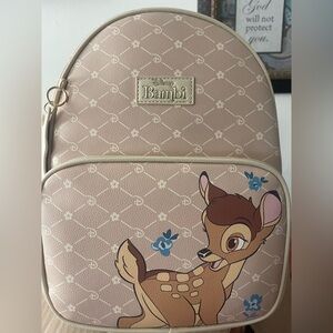 Disney Bambi Pink and Tan Backpack